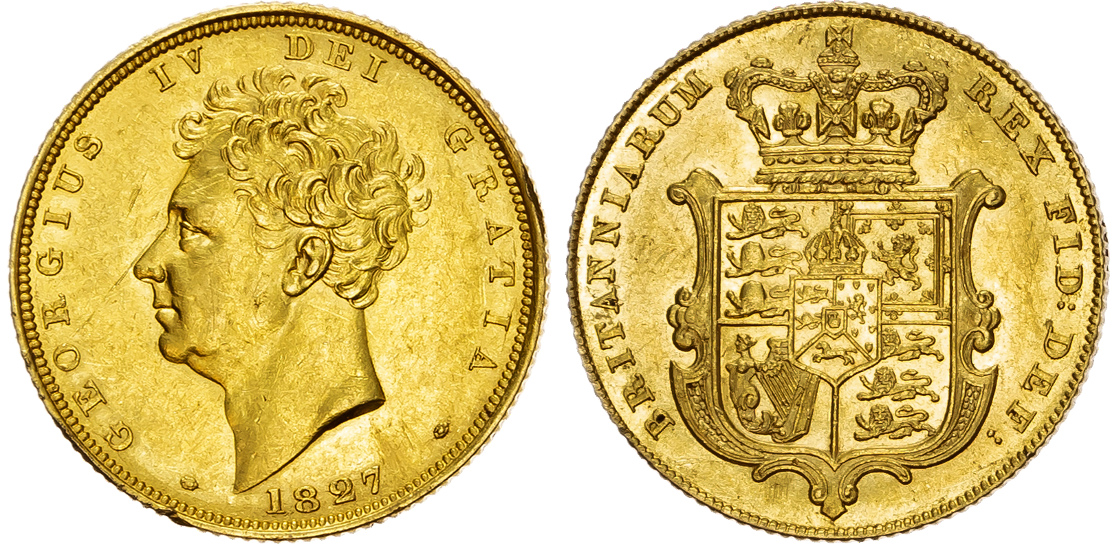 George IV (1820-1830), Sovereign, 1827