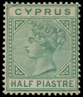 1881 ½d emerald-green (Die I), wmk Crown...