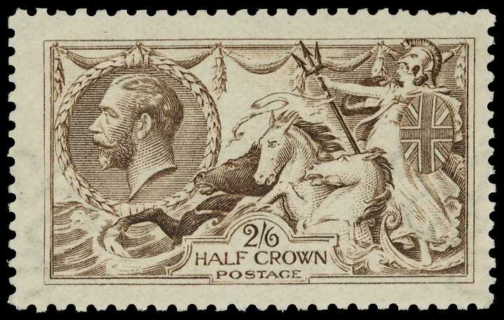 1915 De La Rue 2/6d grey-brown with...