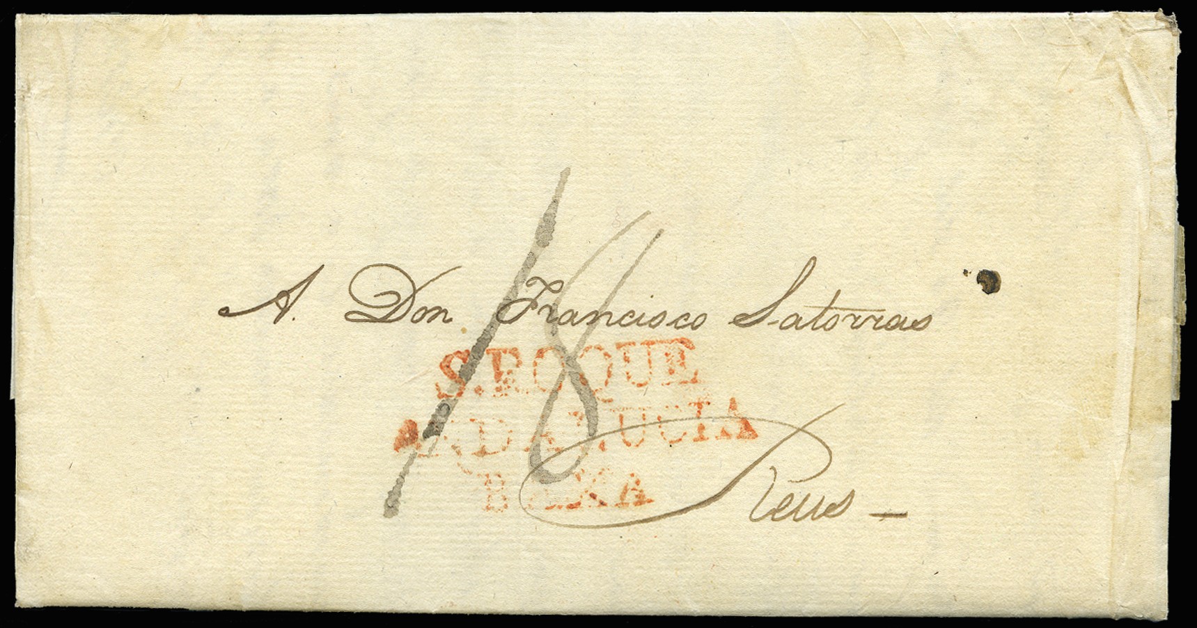 1819 (15 July) entire letter (in Spanish) from...