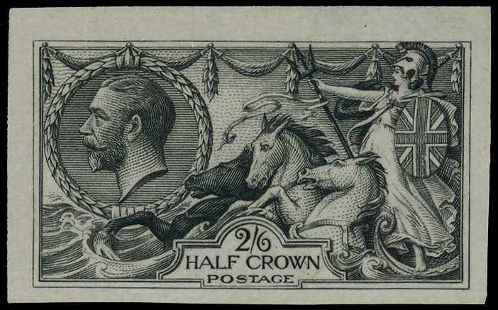 1913 2s6d "Seahorse" Colour trial. Very fine...