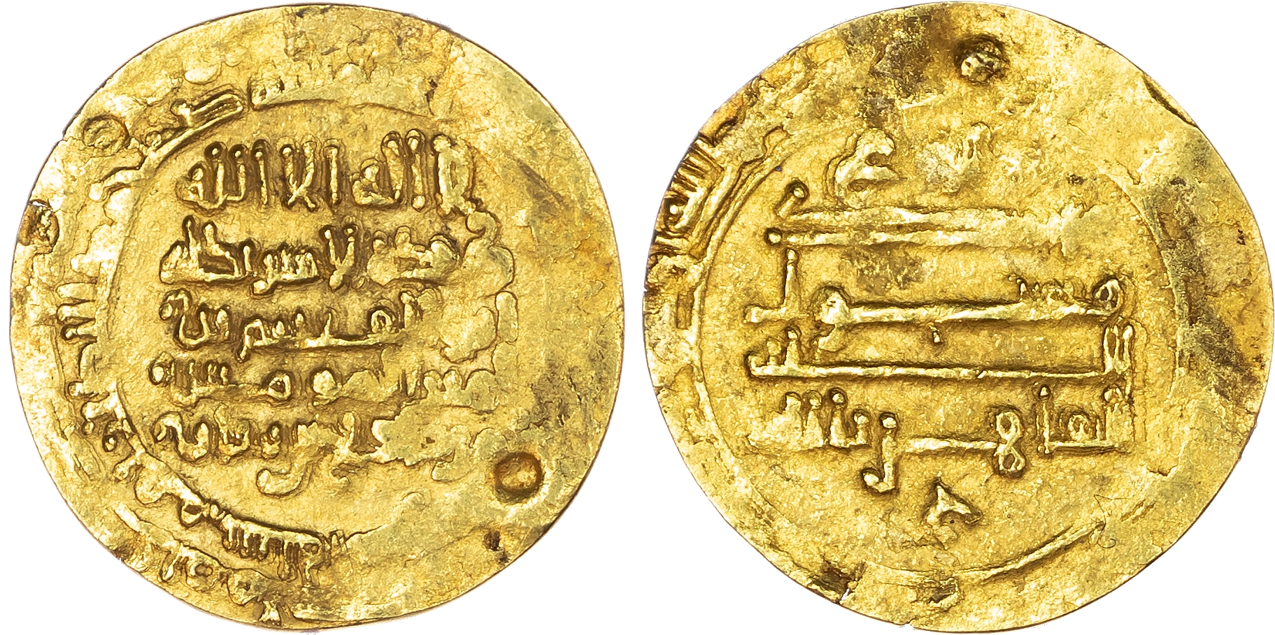 Ziyarid, Mardawij ibn Ziyar (AH 315‑323 / 927‑935 AD), gold Dinar, AH 322 / 934 AD, Qumm