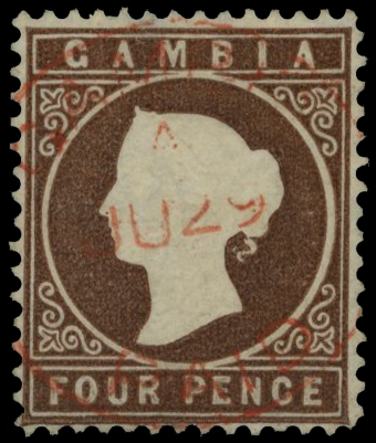 1880 4d brown watermark sideways Crown to left...