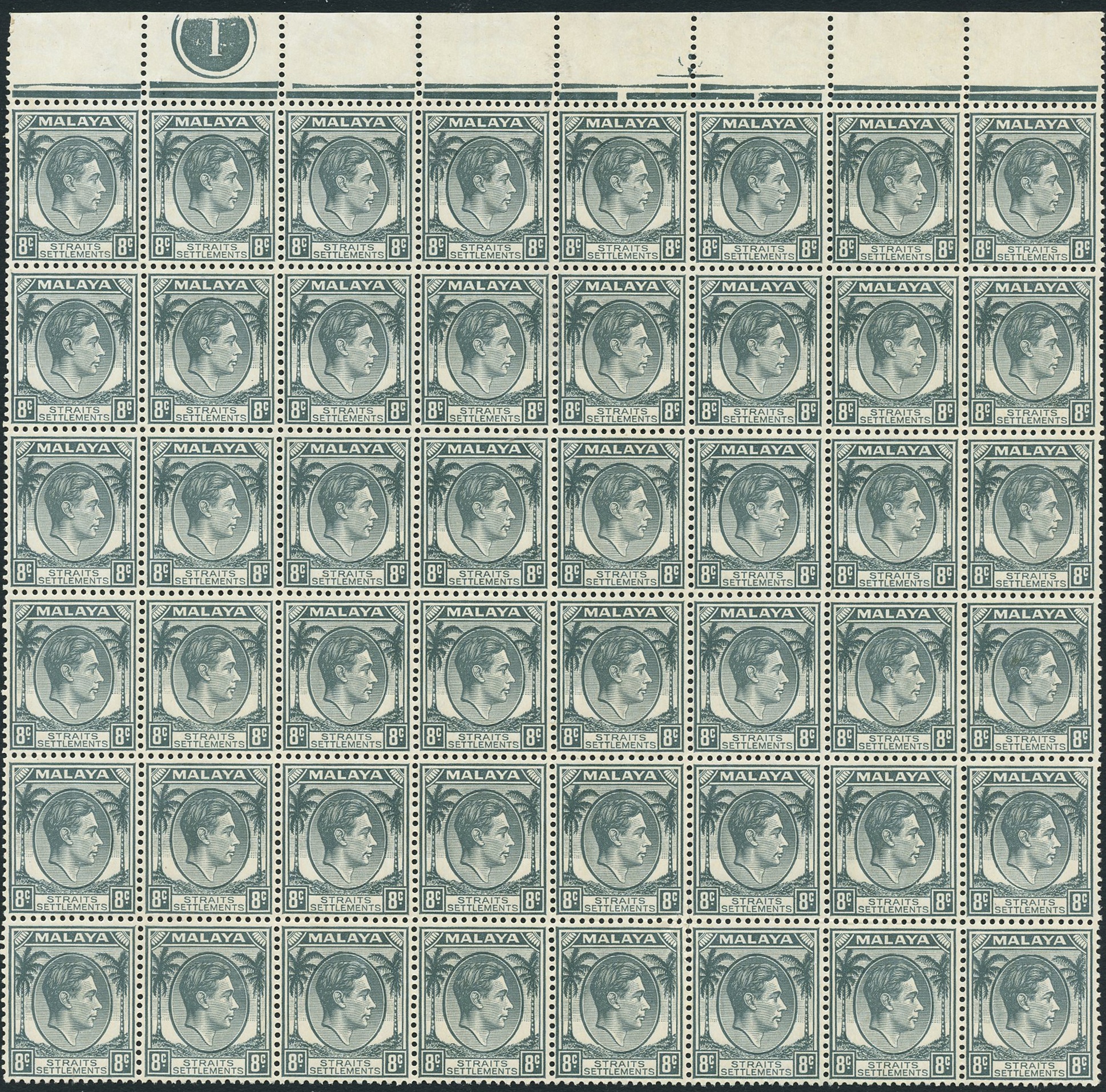 Straits Settlements SG 283 block...