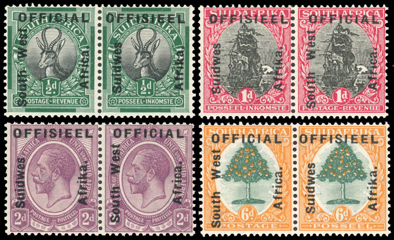 South West Africa 1927 official set of 4
