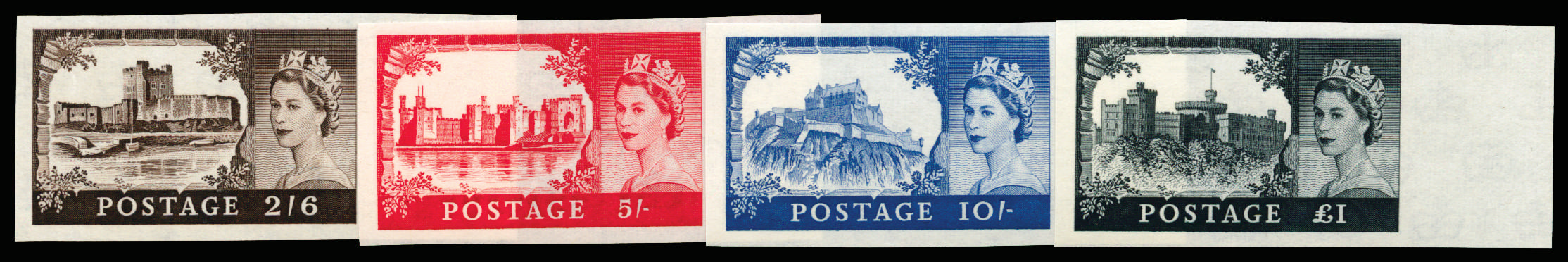 GB 1959 SG 595-8 imprimaturs