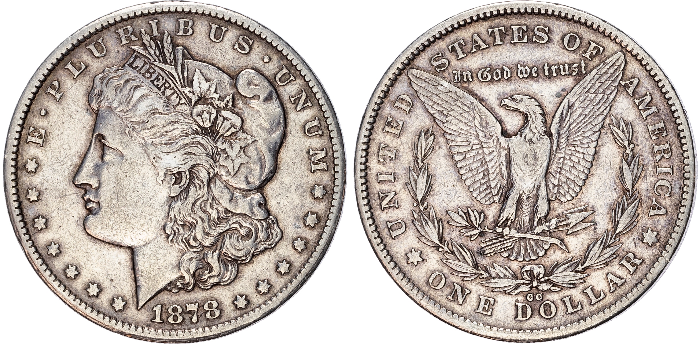 USA, silver Morgan Dollar, 1878, Carson City