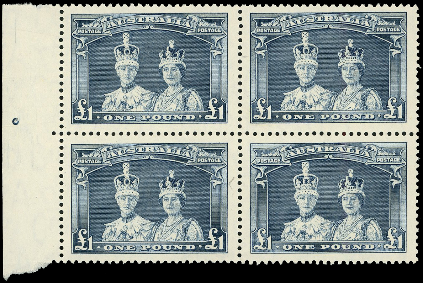 Australia SG 176a-178a blocks mint