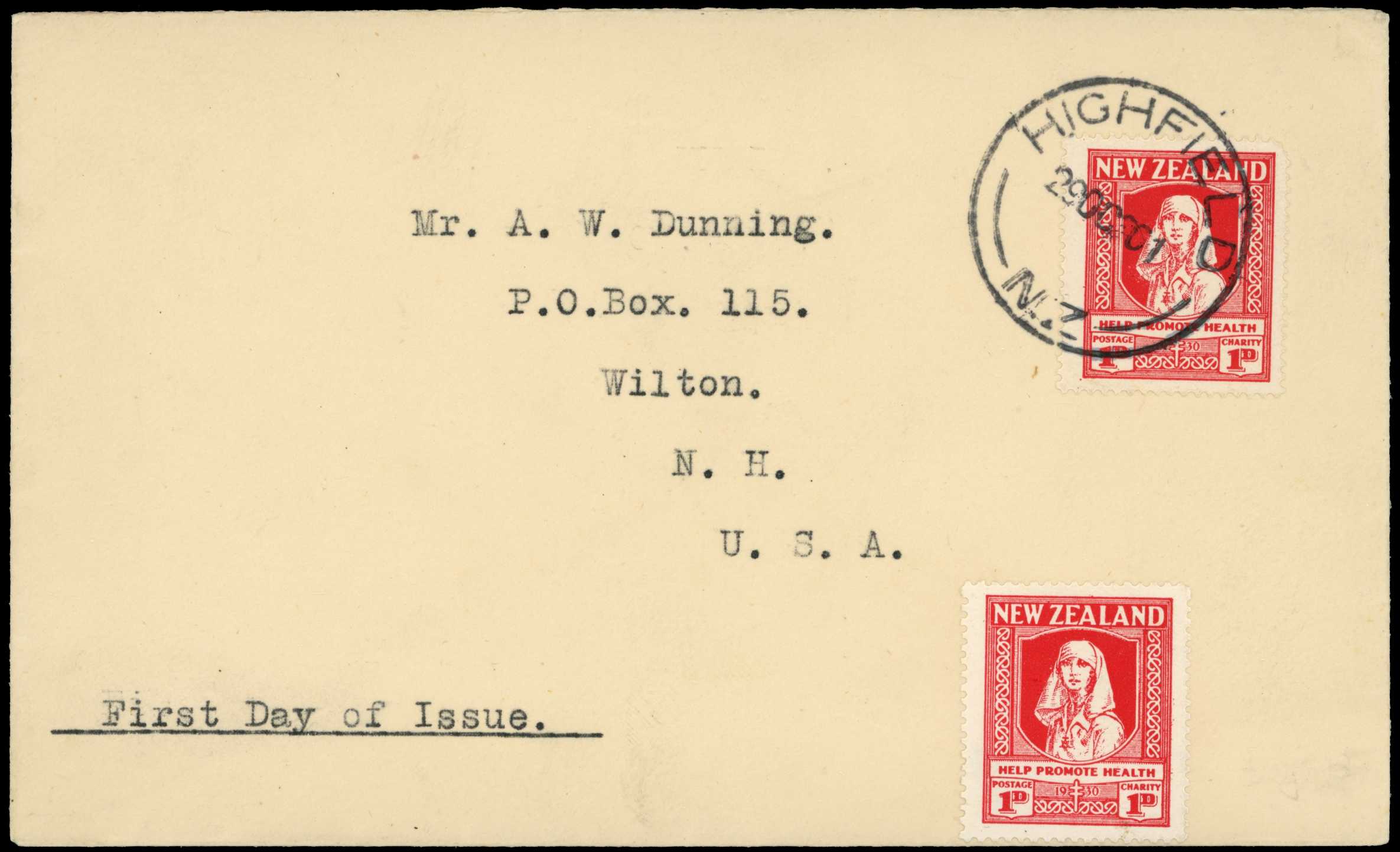1930 Health 1d + 1d 'Help Promote Health'...