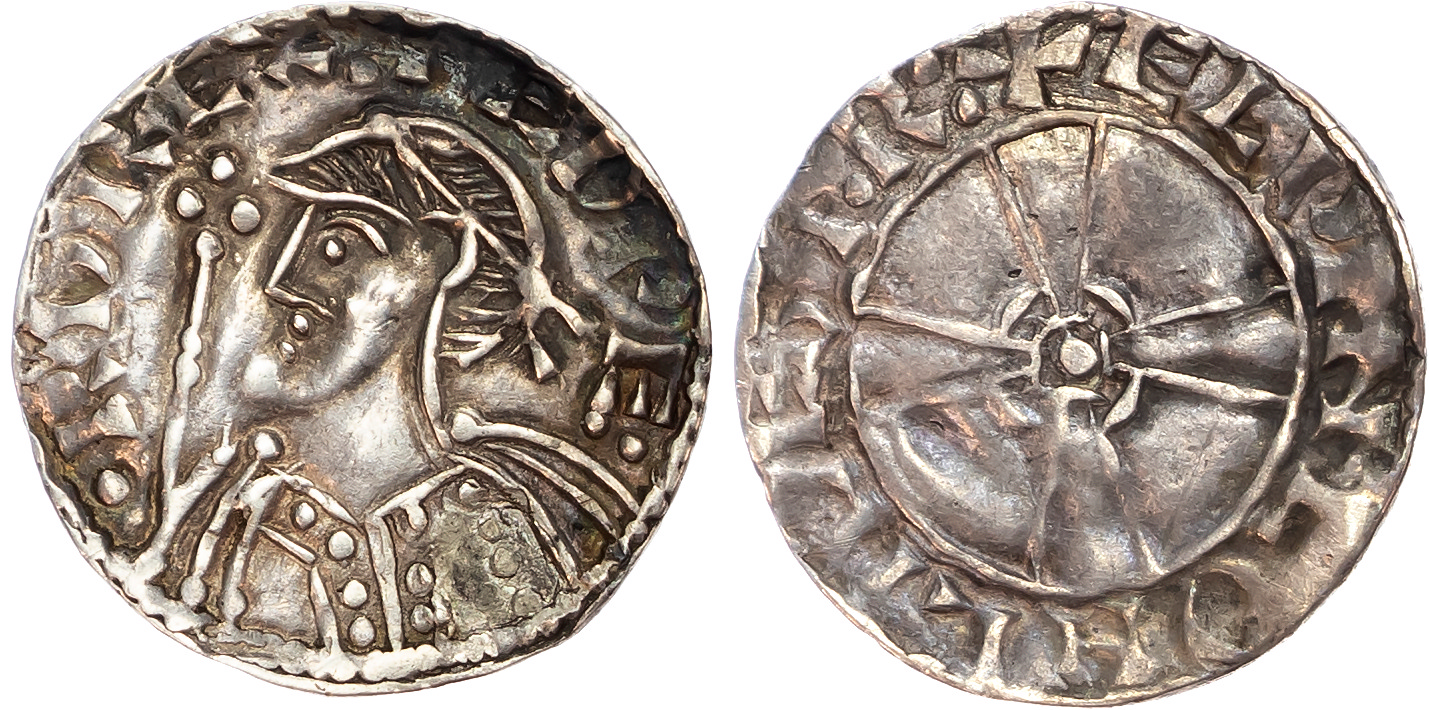Edward the Confessor (1042-1066), Penny, Expanding Cross type (1050-53), heavy issue, Chichester mint, moneyer Aelfwine.
