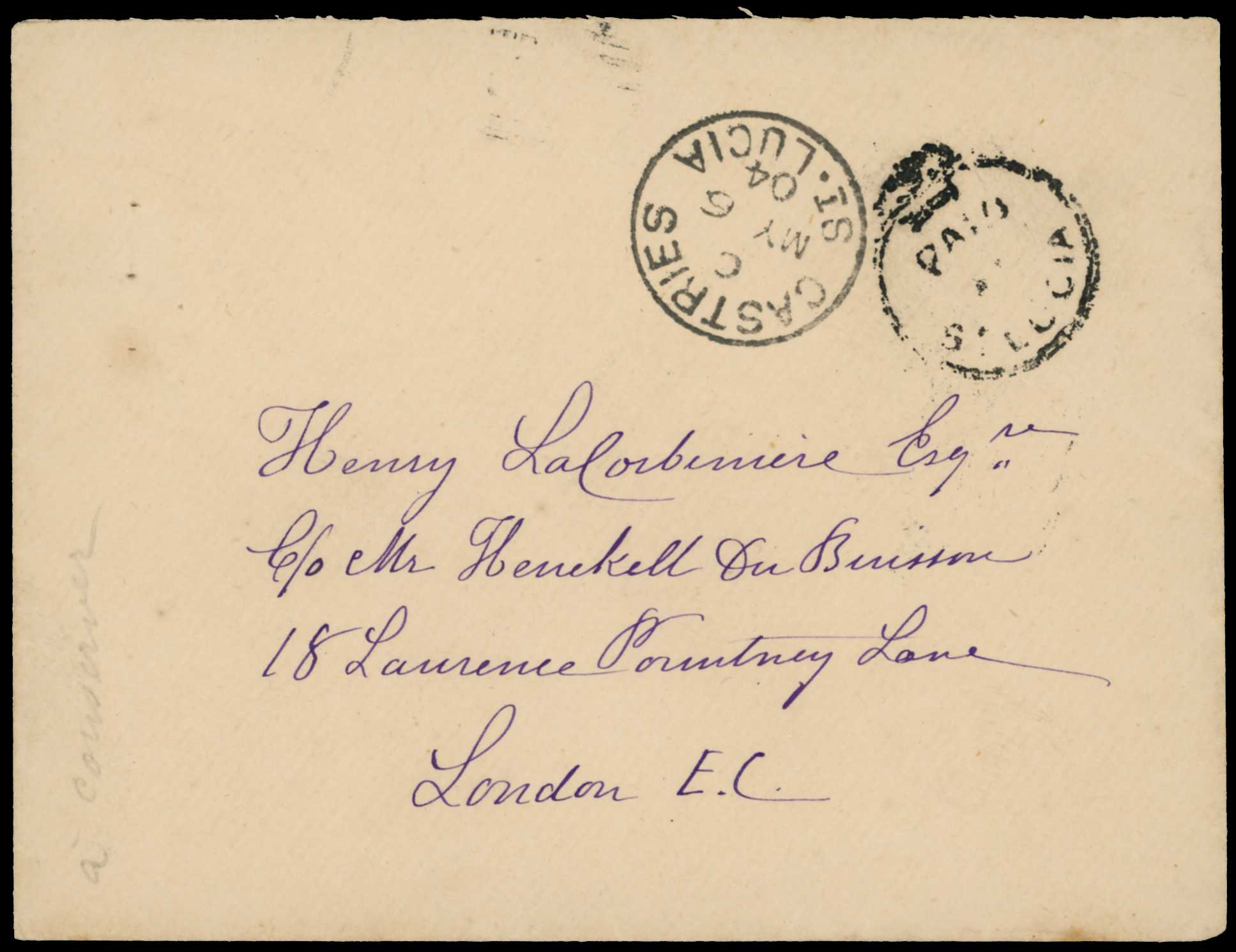 POSTAL HISTORY: 1904 provisional use of...