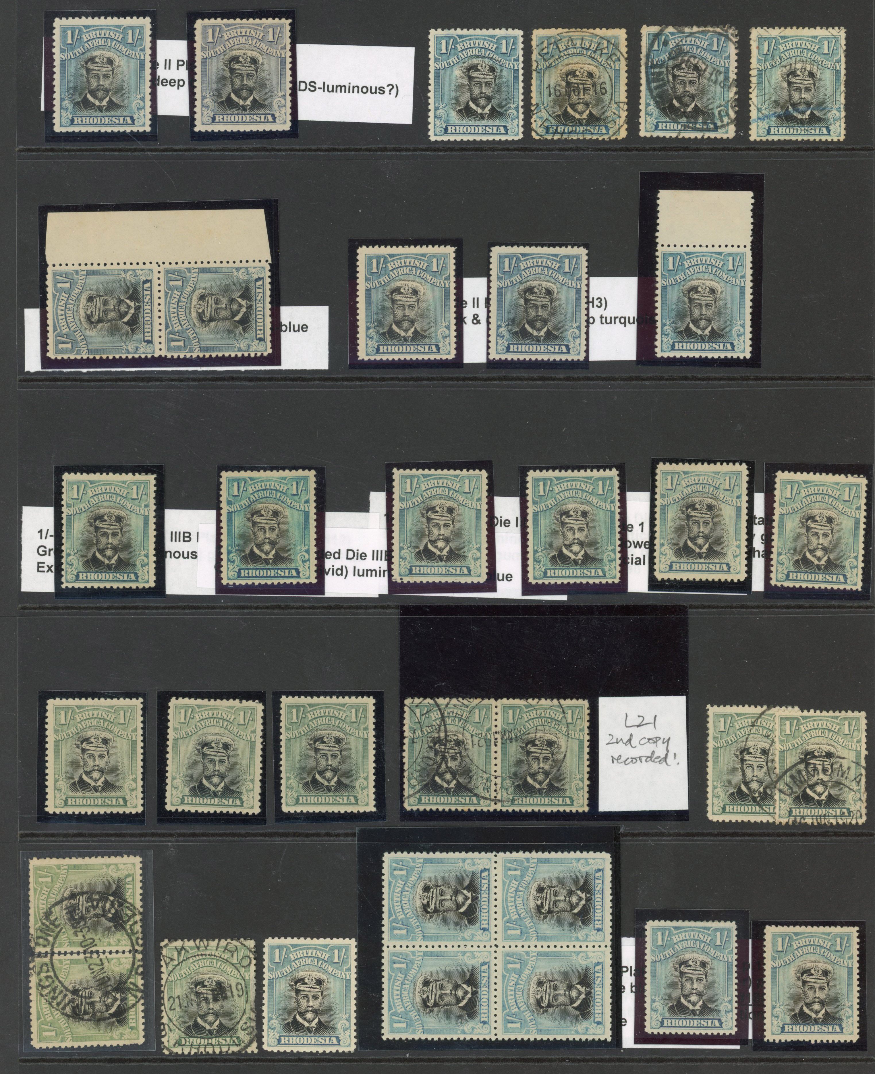 Rhodesia 1/- balance group