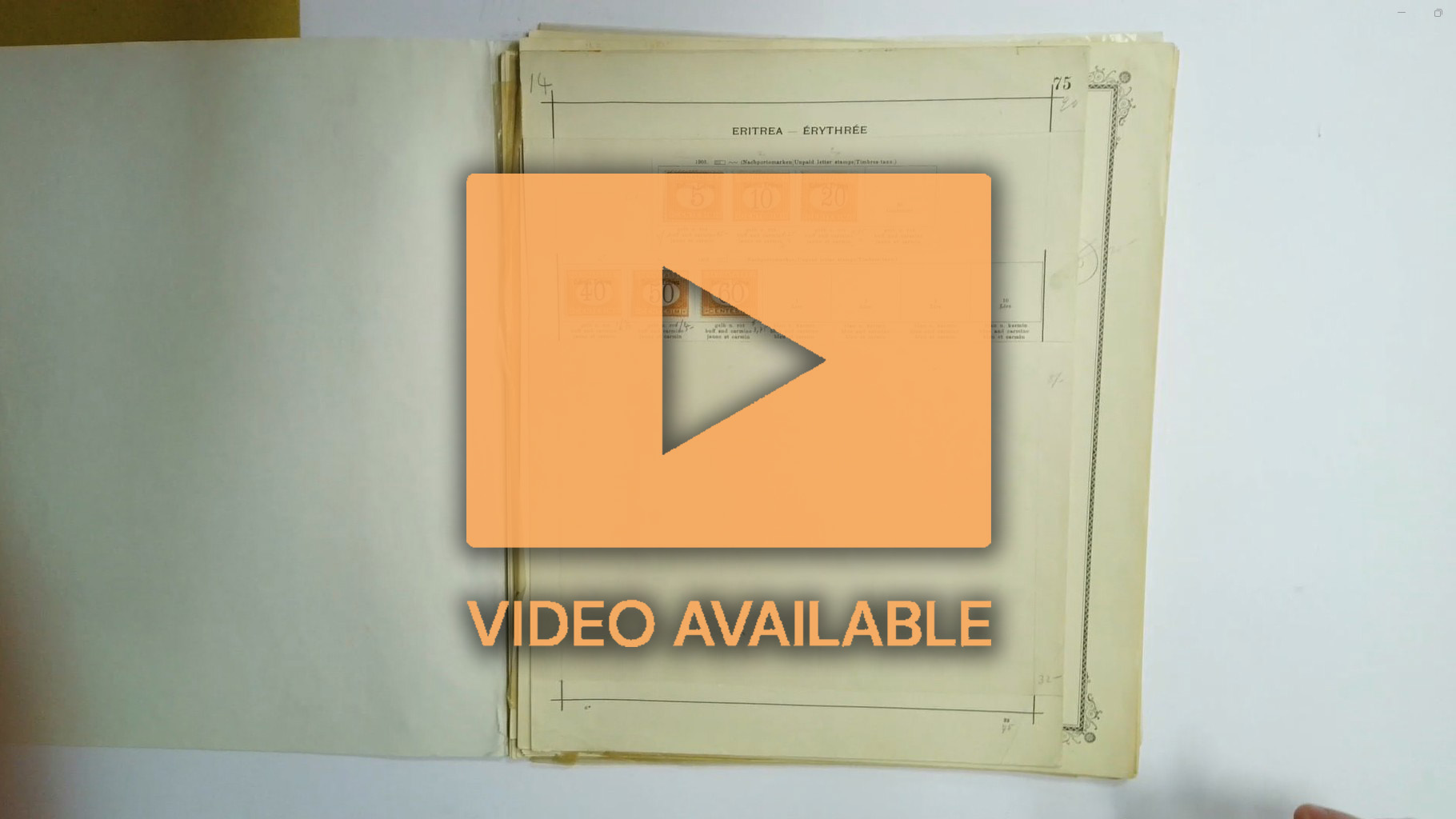 Italian Colonies Eritrea and Oltre Giuba collection on pages