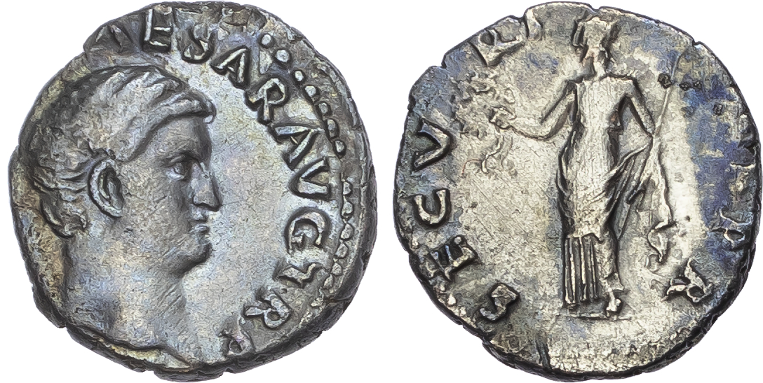Otho (AD 69) AR Denarius, Rome, 2.82g.