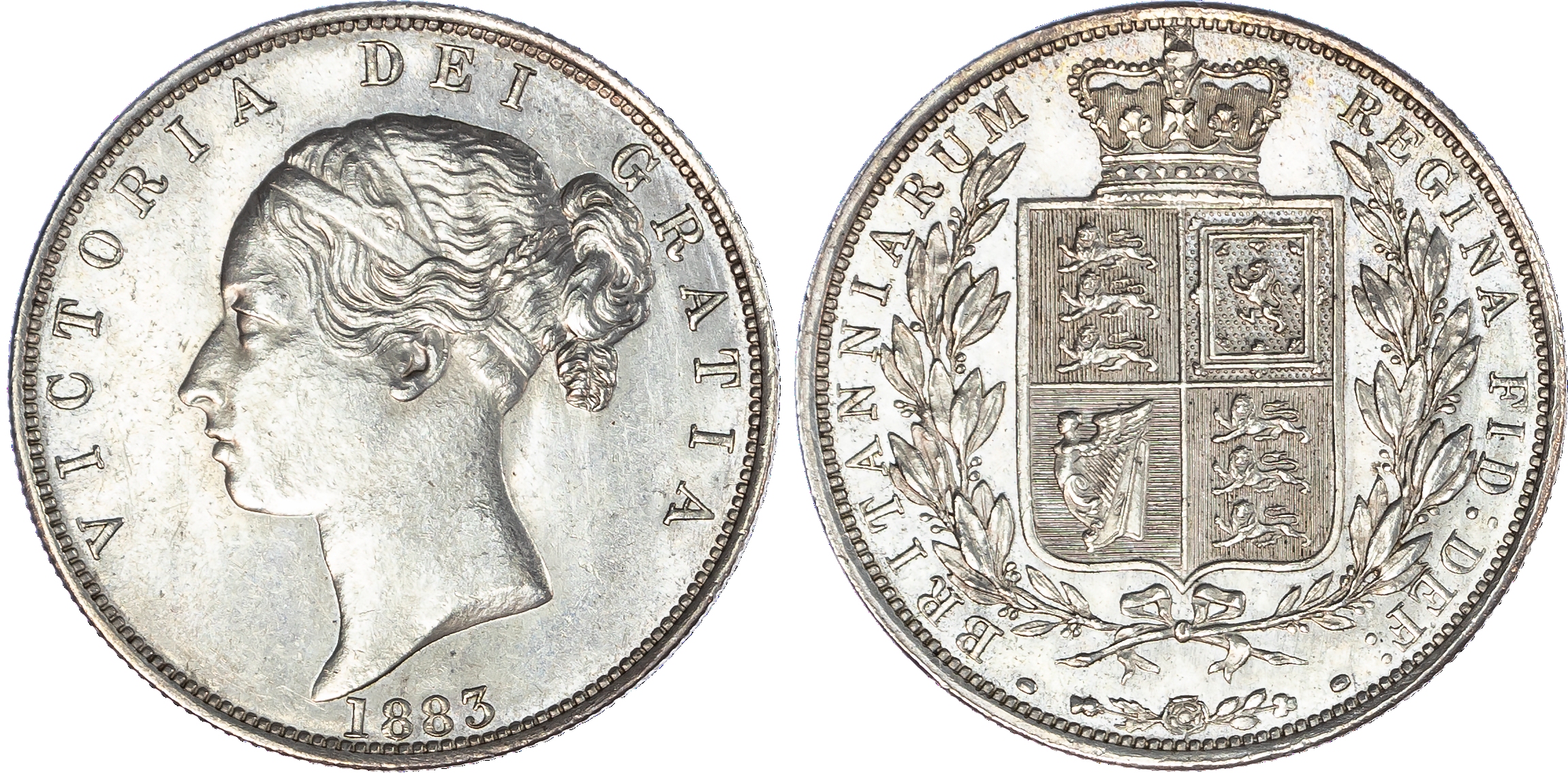 Victoria (1837-1901), Halfcrown, 1883
