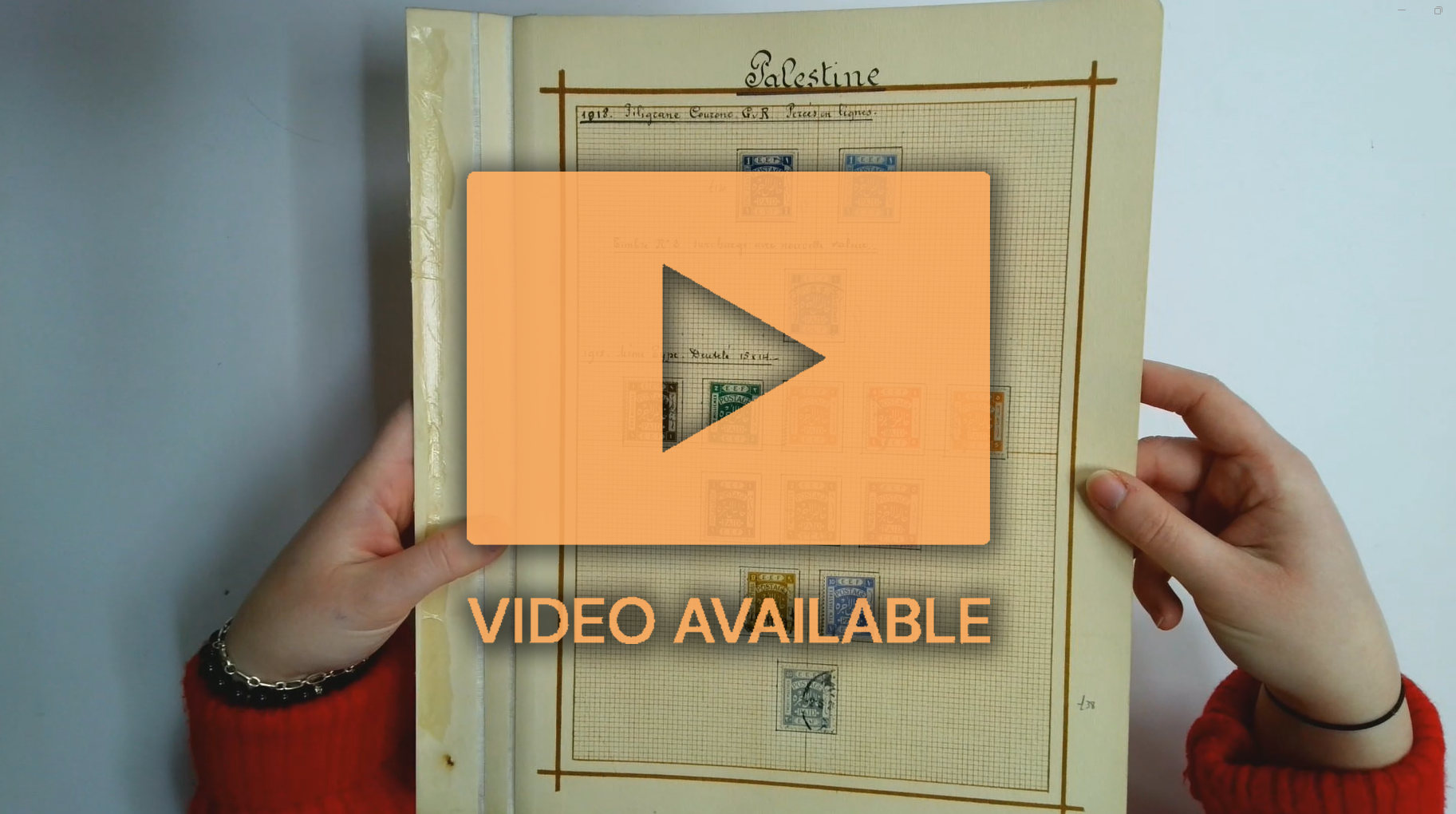 Palestin Mandate and Egyptian period collection on pages