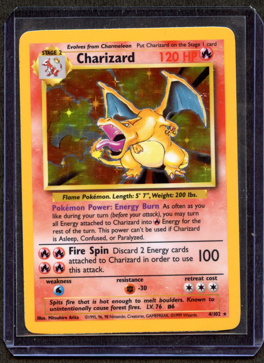 Charizard Holo #4/102 - Base Set Near Mint