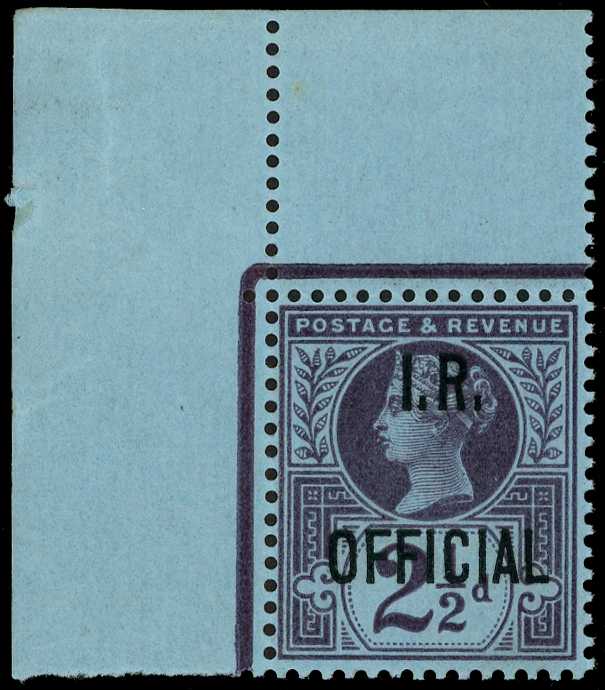 Officials; I.R. Official. 1892 2½d purple...