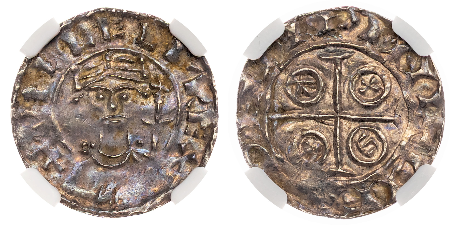 William I 'the Conqueror' (1066-1087), Penny, Paxs type (BMC viii). London, moneyer Leofwine. NGC MS61