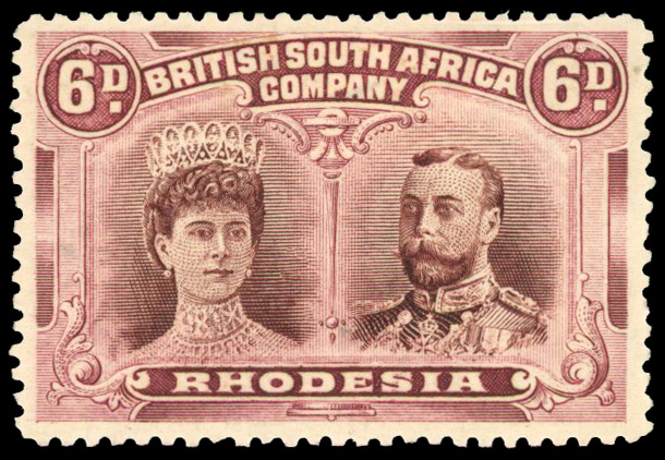 RSC F variant 6d deep purple-brown and deep claret mint