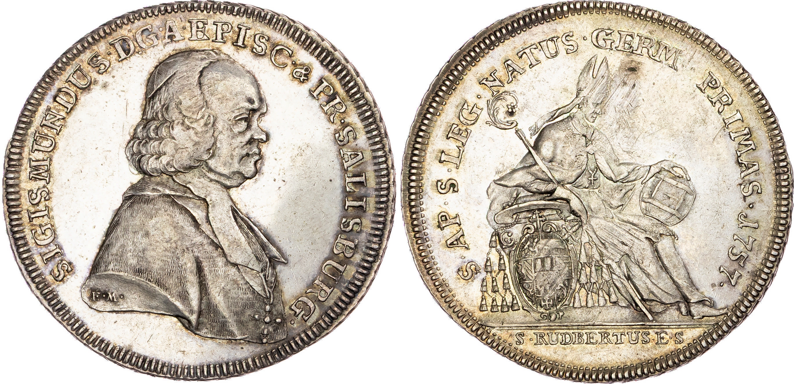 Austria, Salzburg, Sigismund III von Schrattenbach (1753-1771), silver Taler