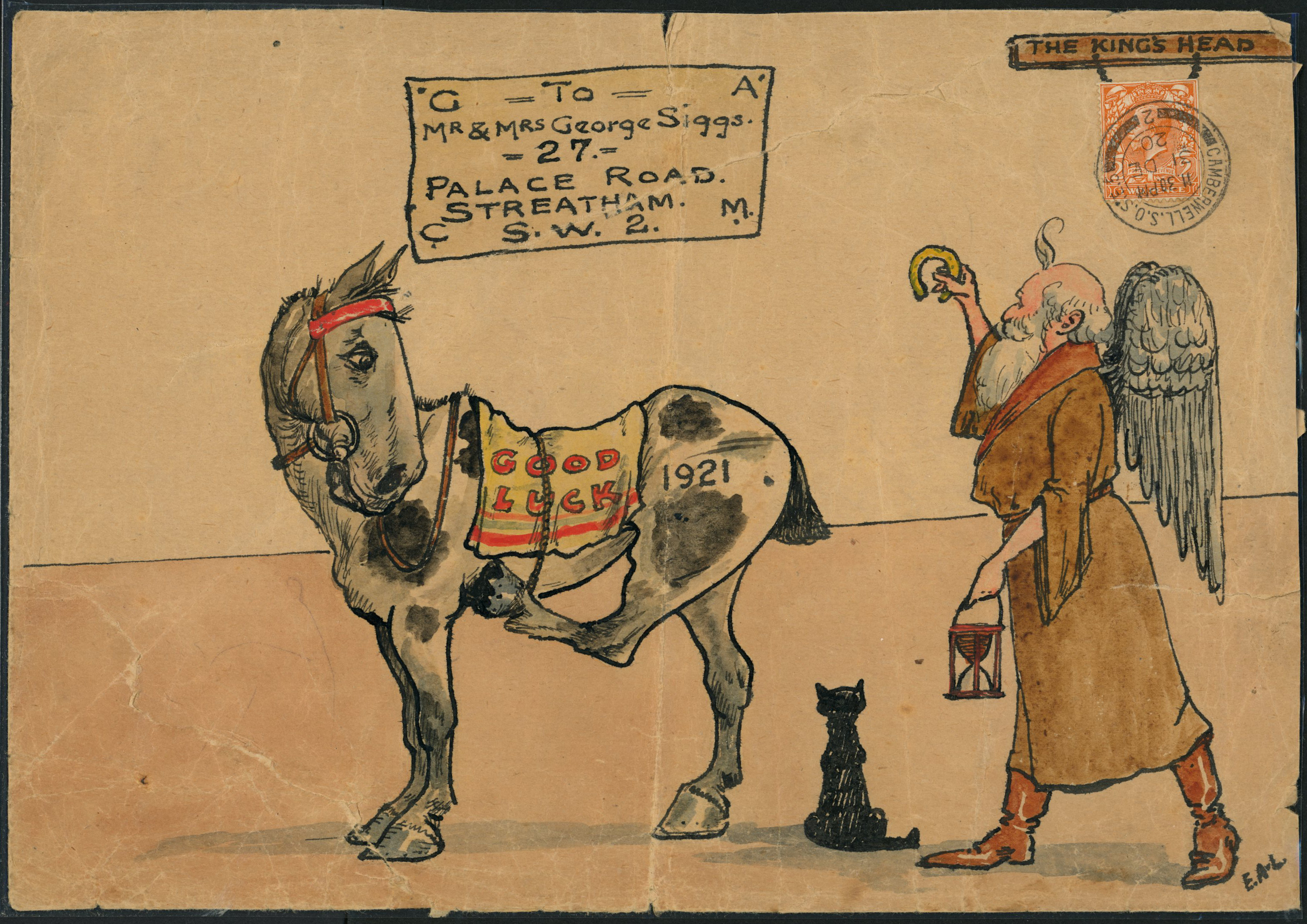 Postal History: Hand-illustrated selection of...