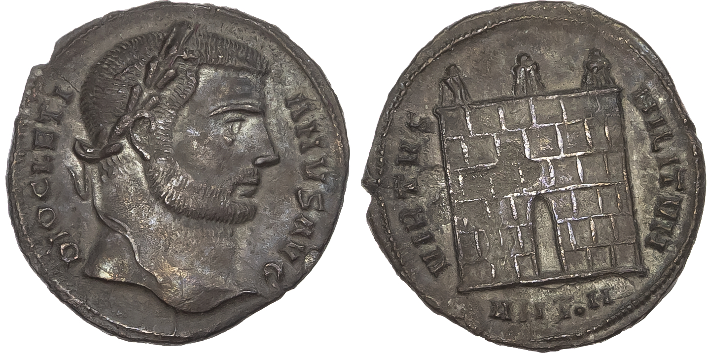 Diocletian (AD 284-305) AR Argenteus, Antioch, AD 297, 3.04g.