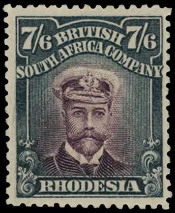1913-7 7/6d Head Die II, perf 14. Large...