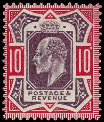 1902 10d slate-purple and carmine, showing...
