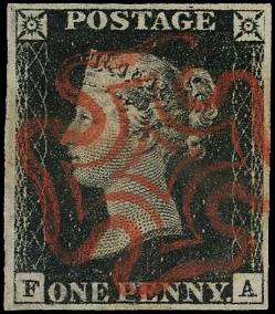 Great Britain SG 2 Plate 4 FA