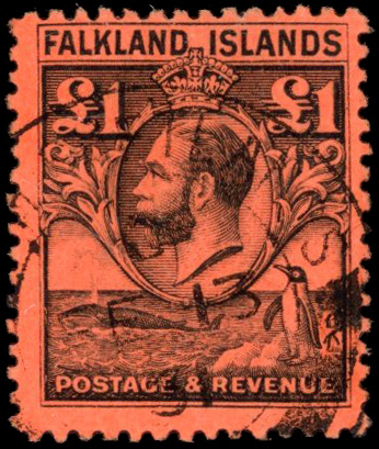 Falkland Islands Dependencies SG Z158 South Shetlands 1929 £1 used at