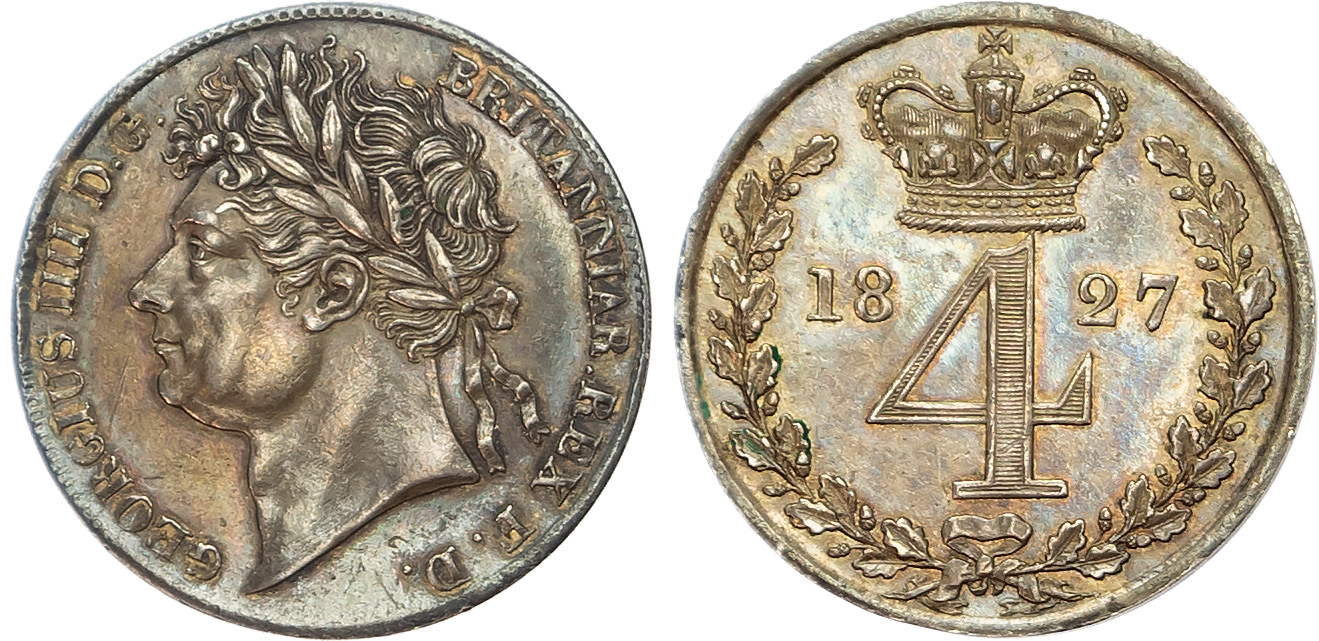 George IV (1820-1830) Fourpence, 1827.