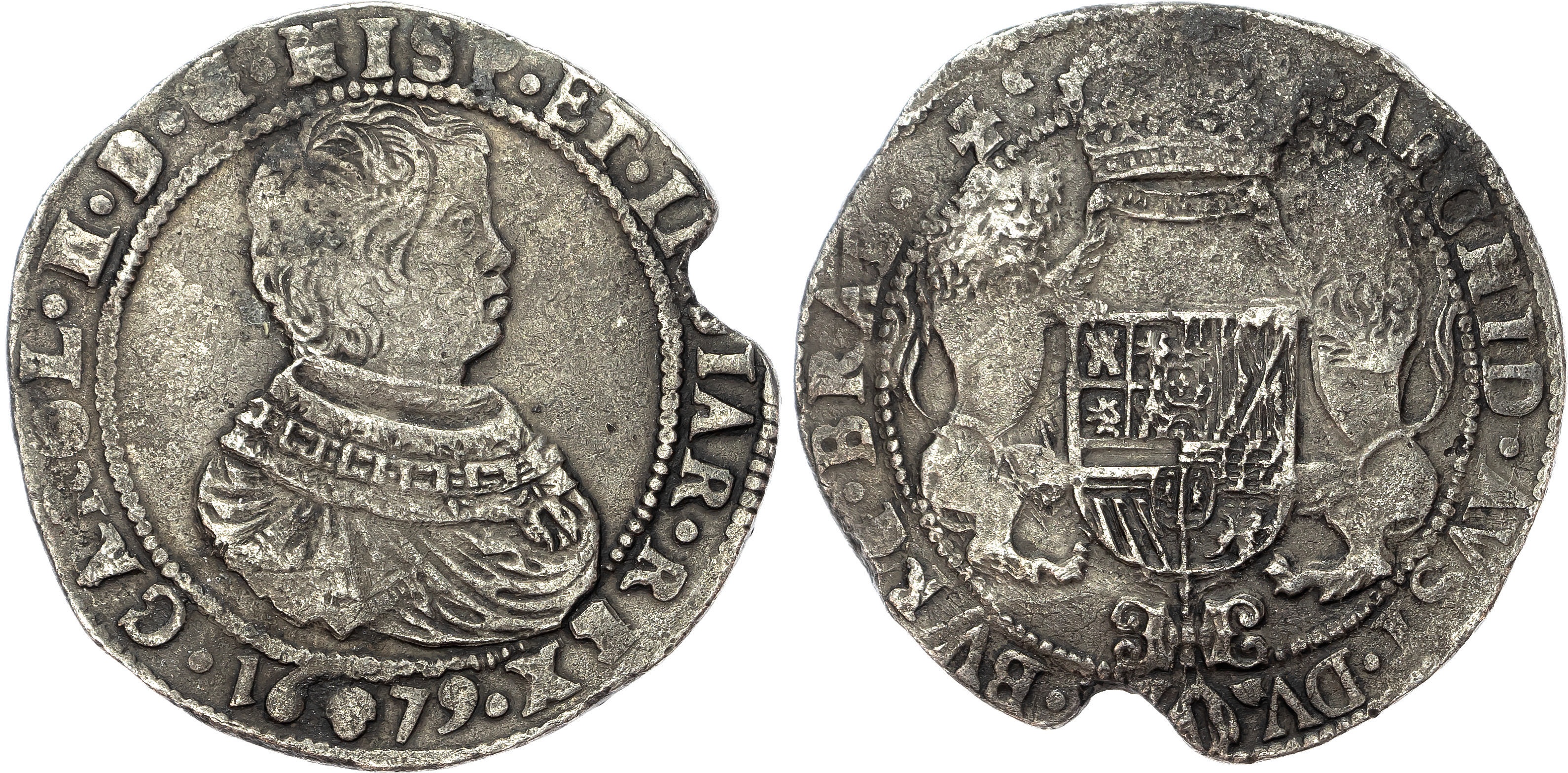 Low Countries, Brabant, Charles II (1665-1700), silver Ducaton