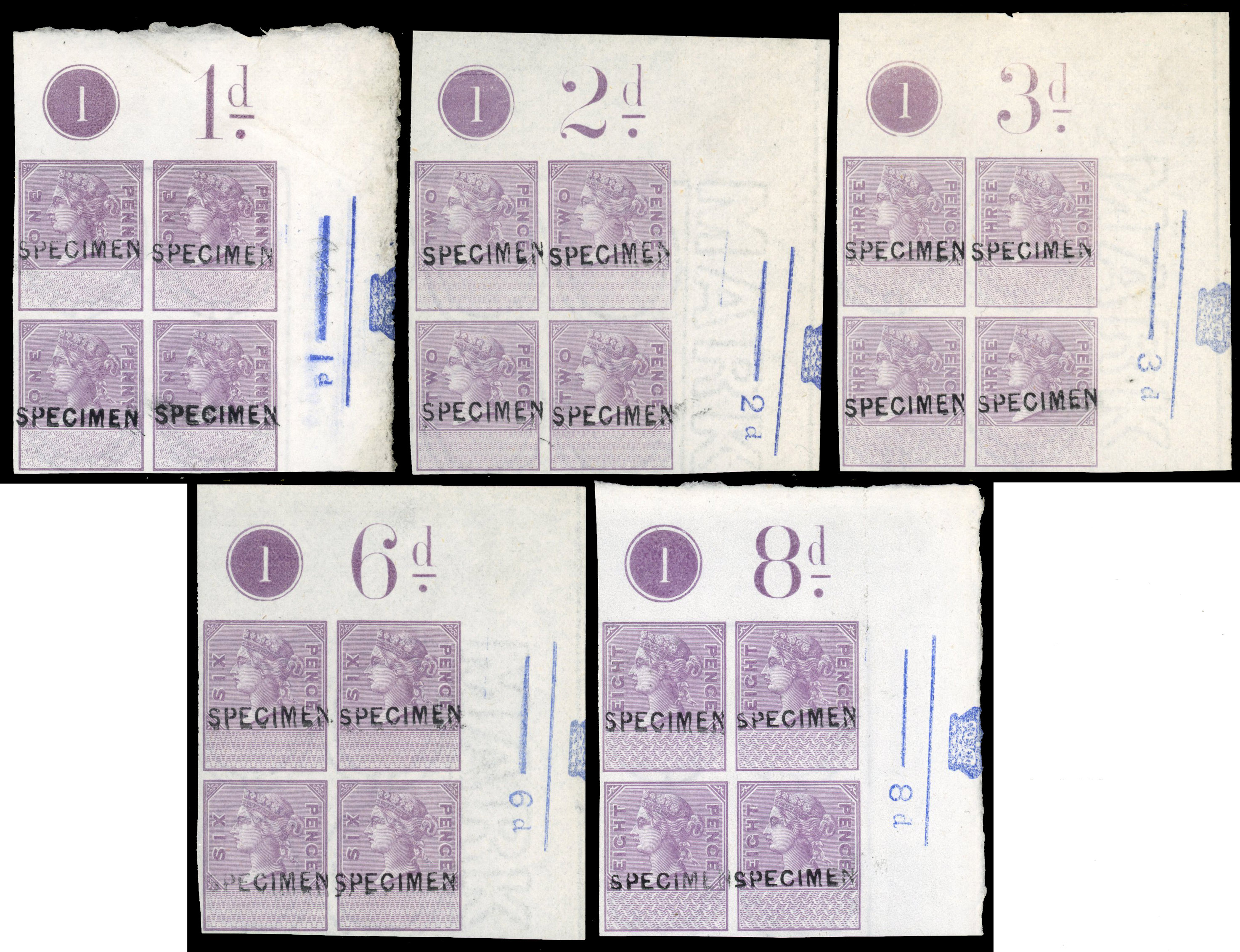 GB Unappropriated Dies Specimen blocks