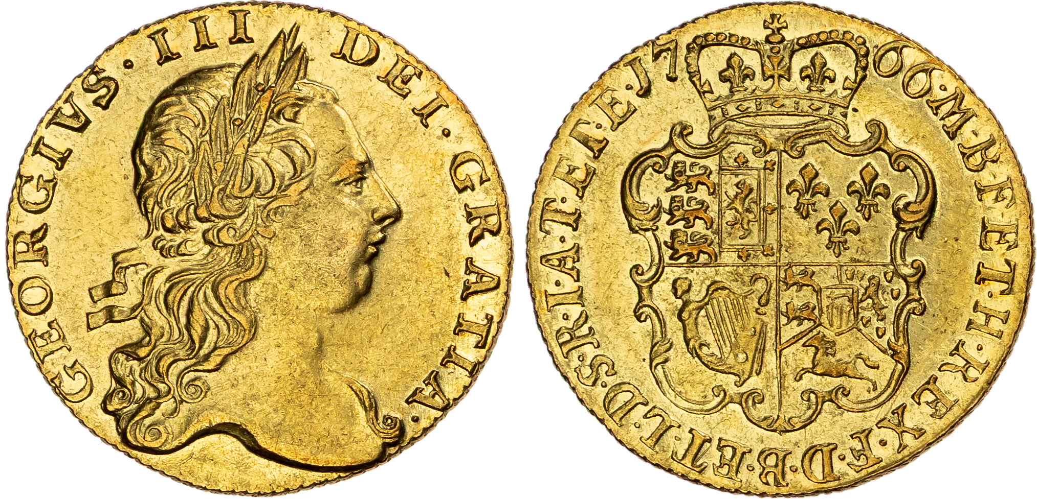 George III (1760-1820), Guinea, 1766.