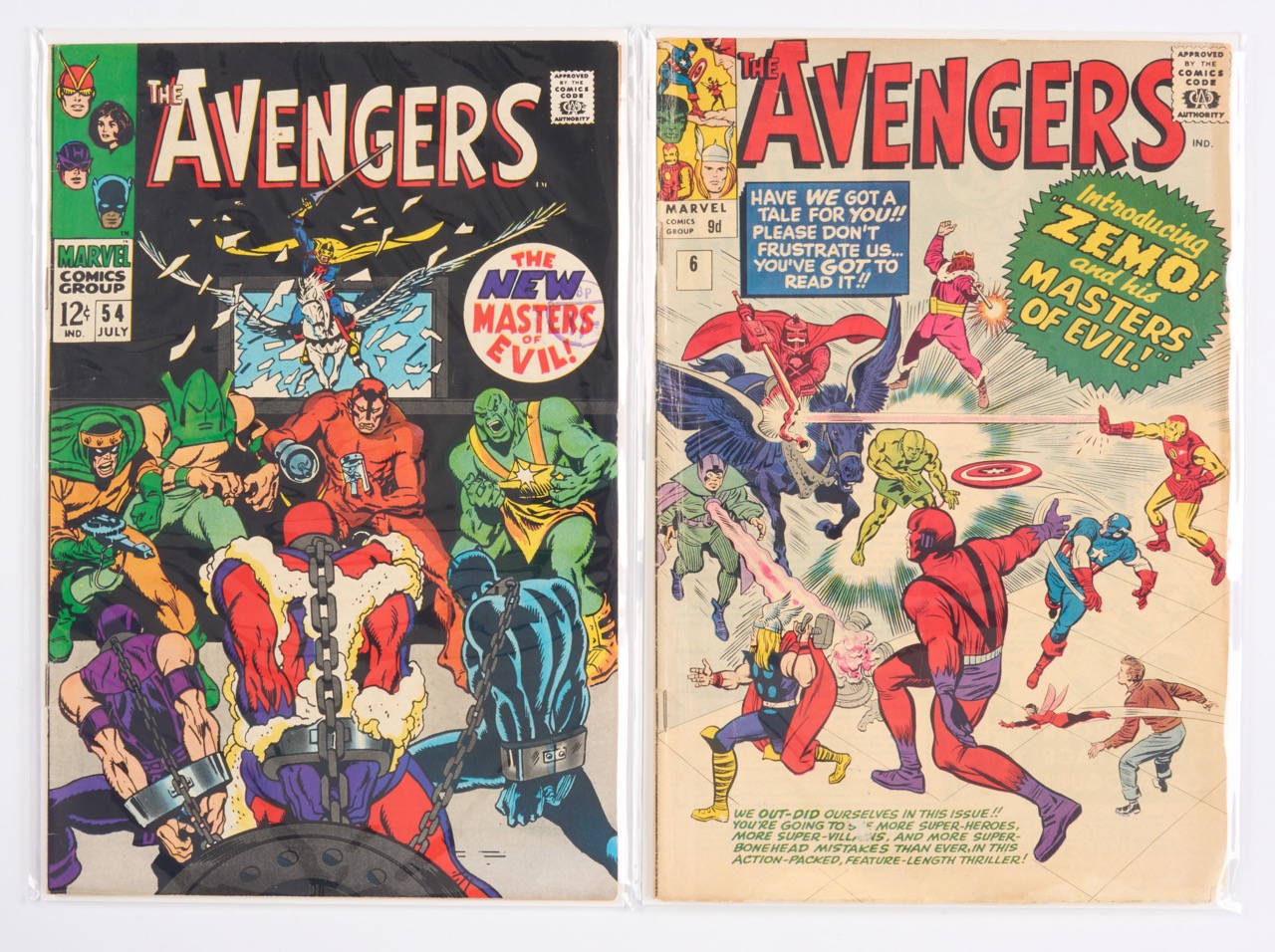 Avengers Masters of Evil Supervillan Team Collection (Marvel Comics, 1964-68) Bundle of 2