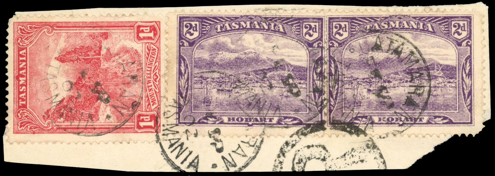 Tasmania postmarks Catamaran