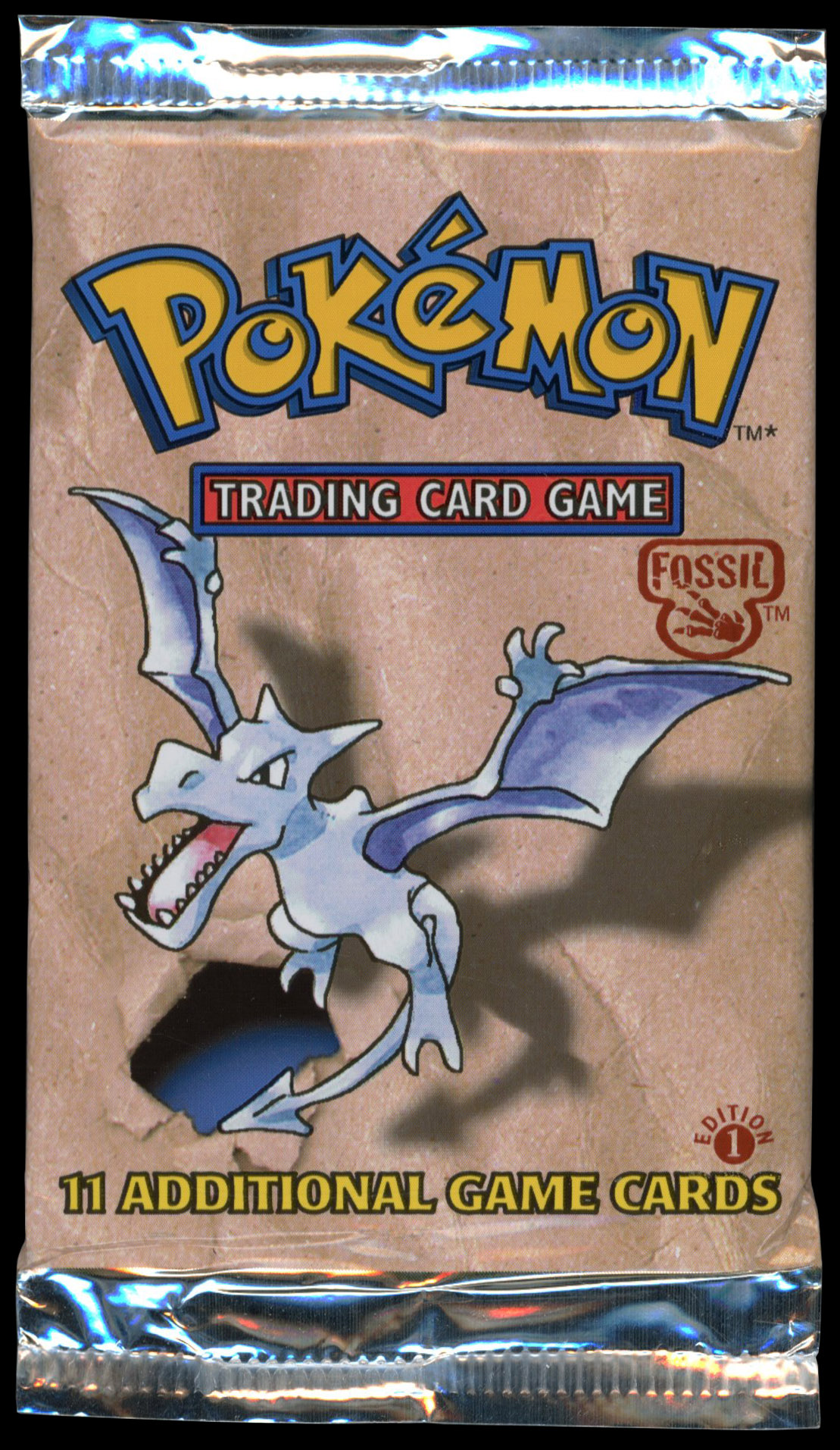 Pokémon TCG - Fossil 1st Edition Sealed Heavy Booster Pack