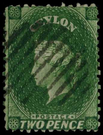 1863-66 2d yellowish green wmk CC, perf...