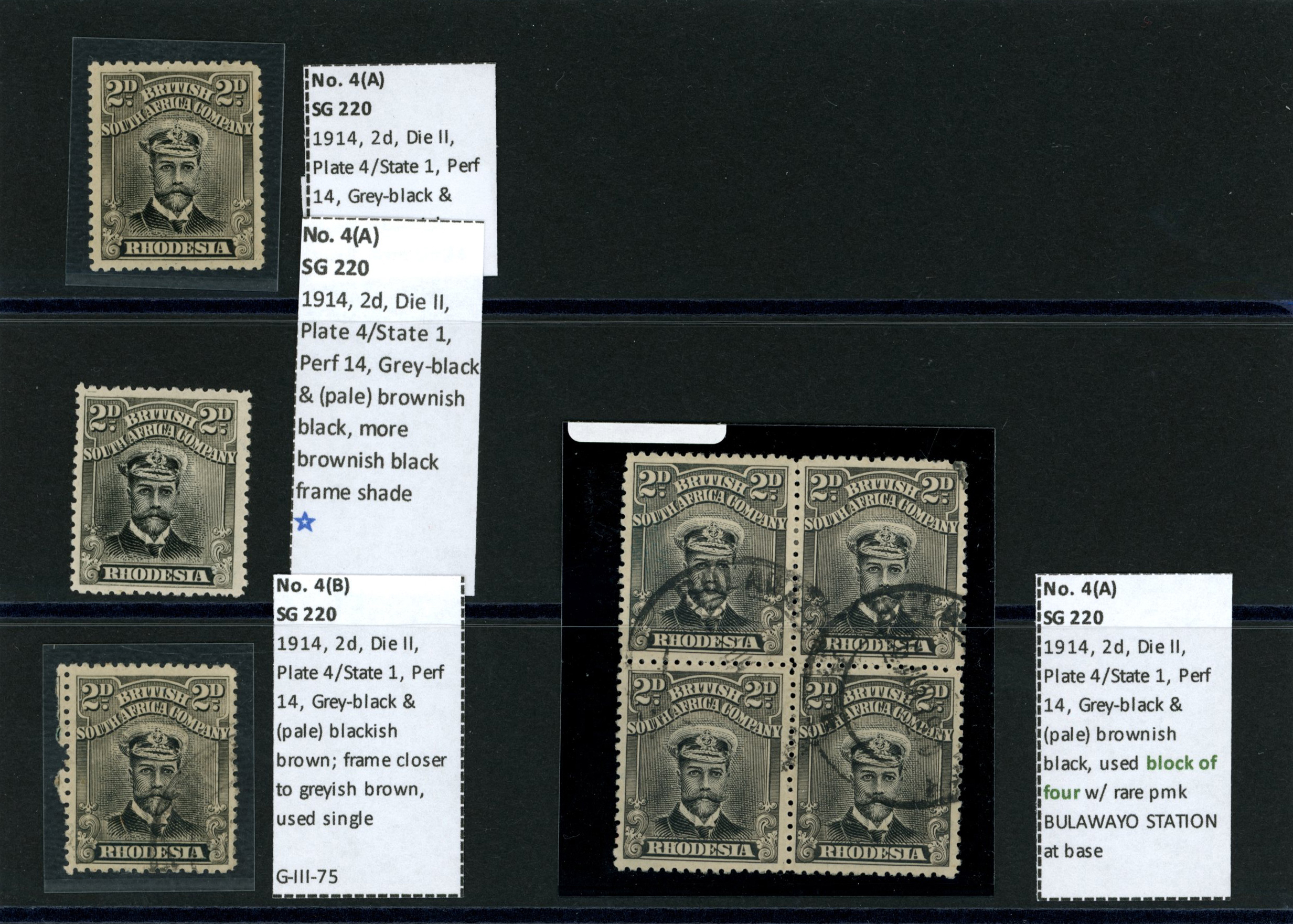 1913-17 2d Head Die II perf 14 small...