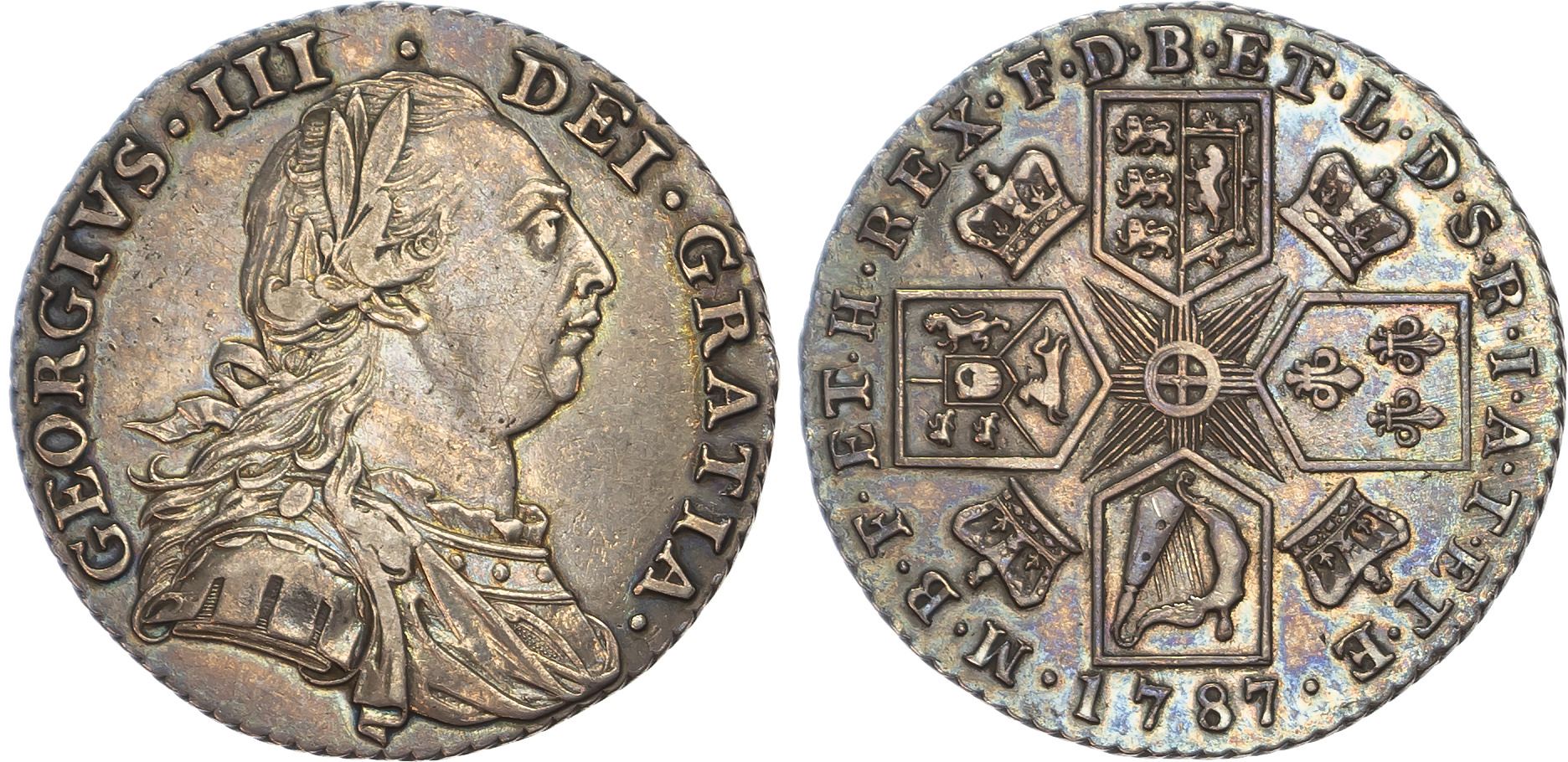 George III (1760-1820) Shilling, 1787, early coinages.