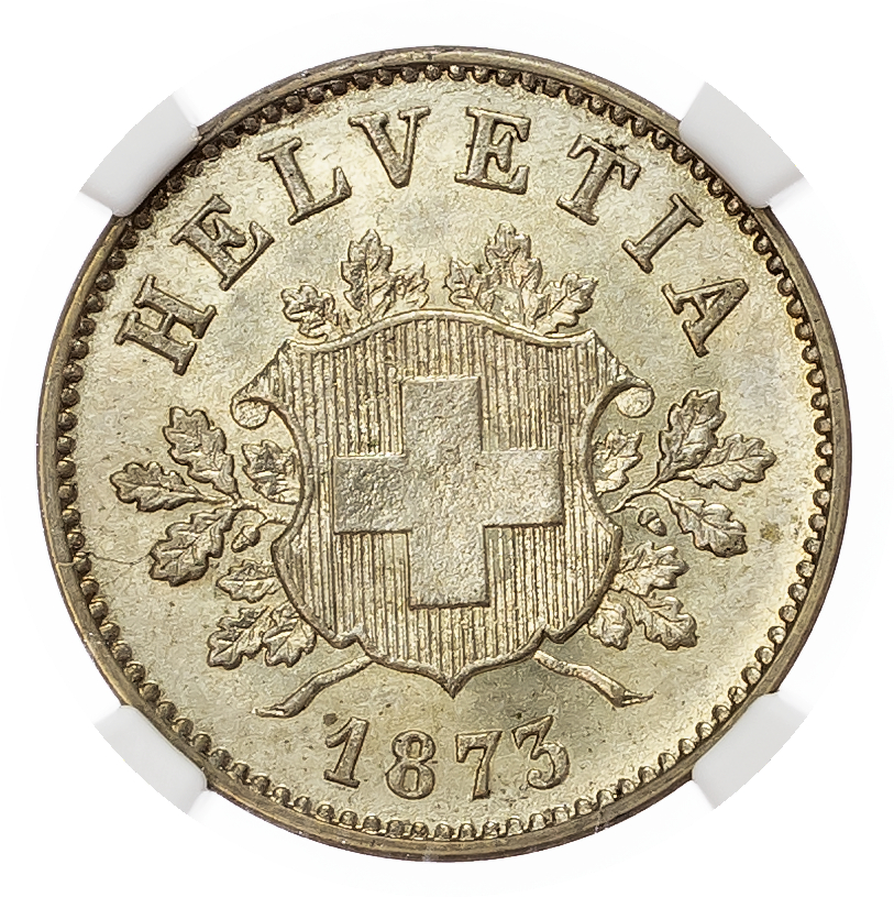 Switzerland. Federal State Bi 10 Rappen. 1873B. 