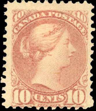 CANADA 1873-79 Montreal printing 10c very pale lilac-magenta, perf 11½x12, mint