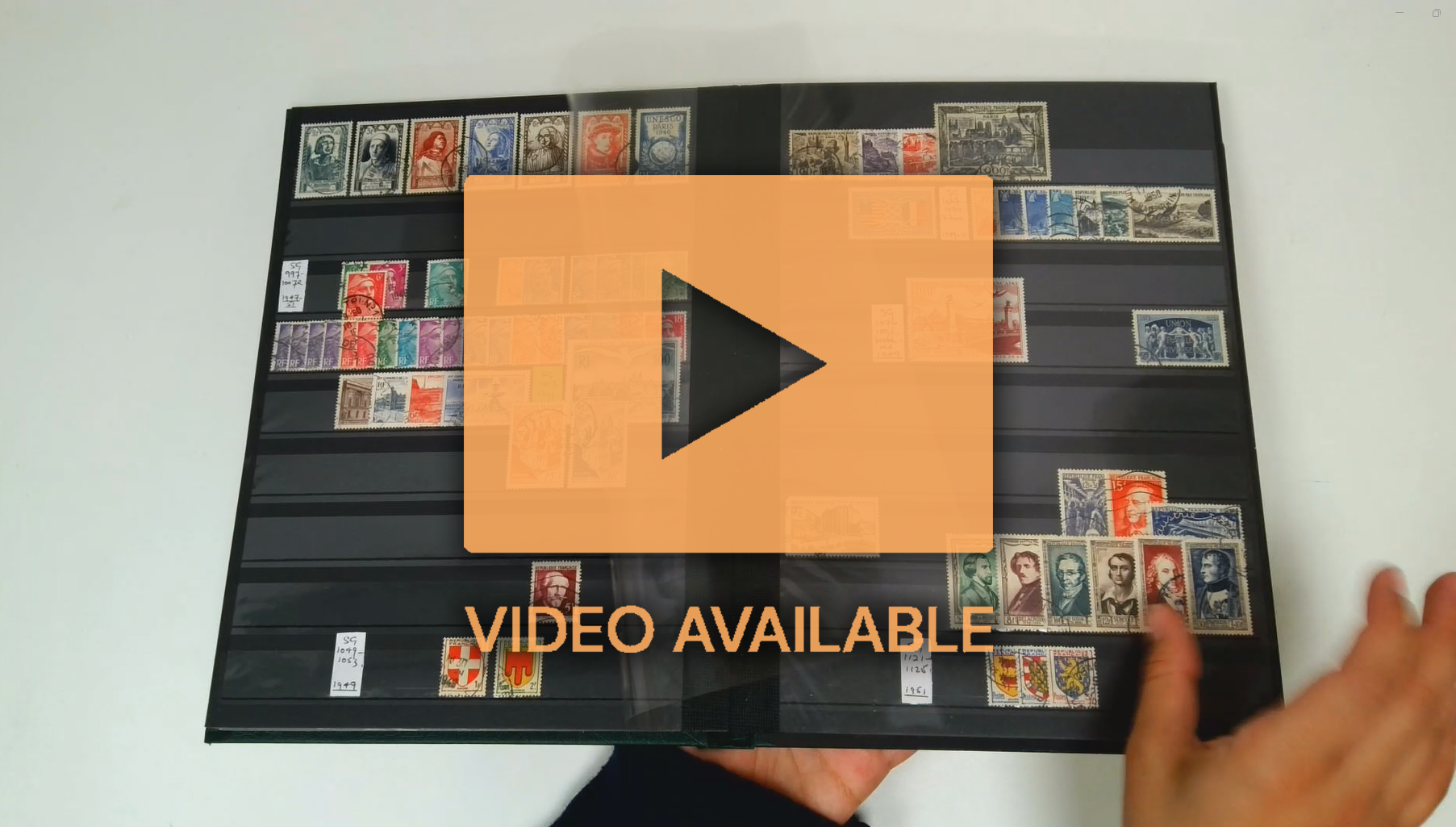 France used collection in green stockbook