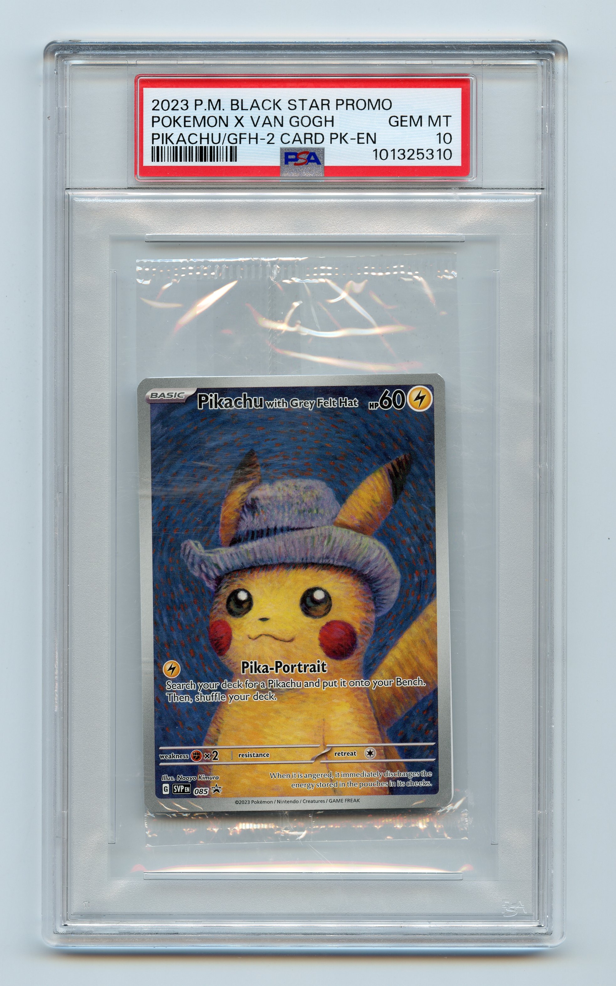 PSA 10 Sealed Pikachu Van Gogh #85 Promo