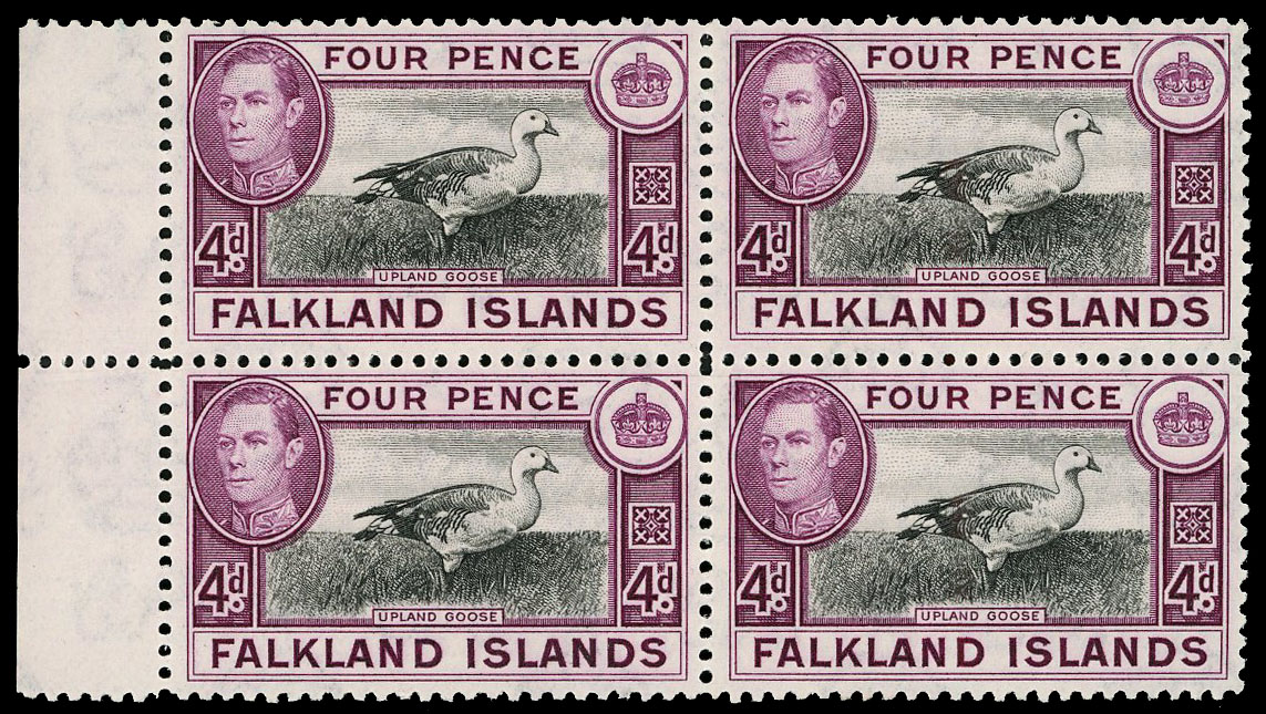 Falkland Is SG 154 var block mint