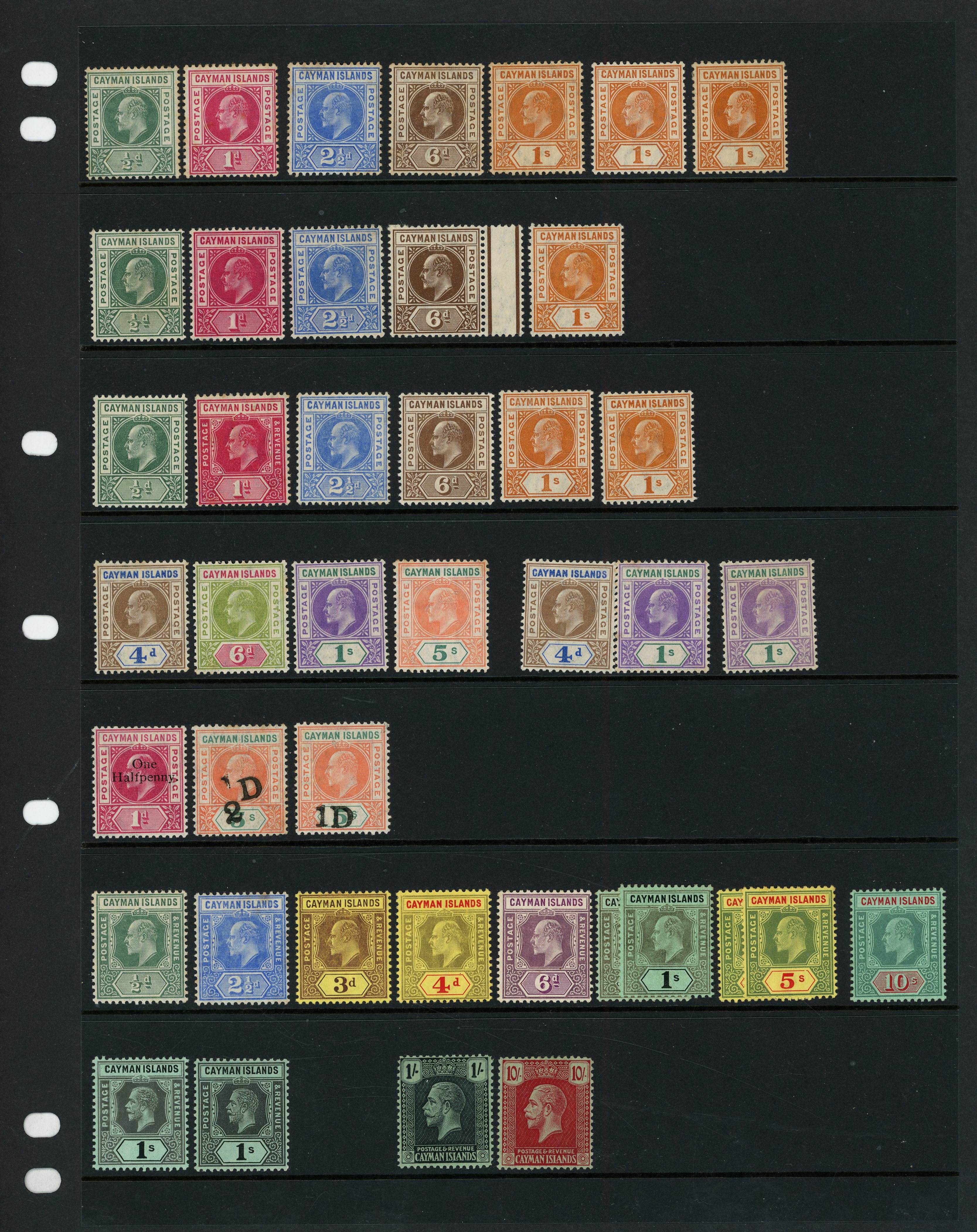 Cayman Islands 1902-1964 mint collection