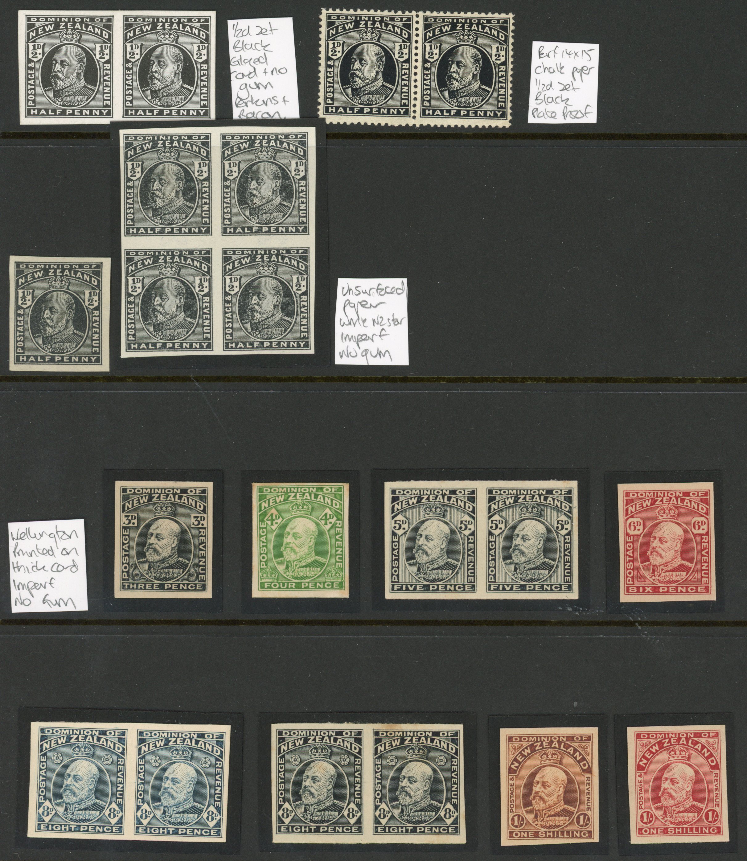 NZ 1915-33 proofs