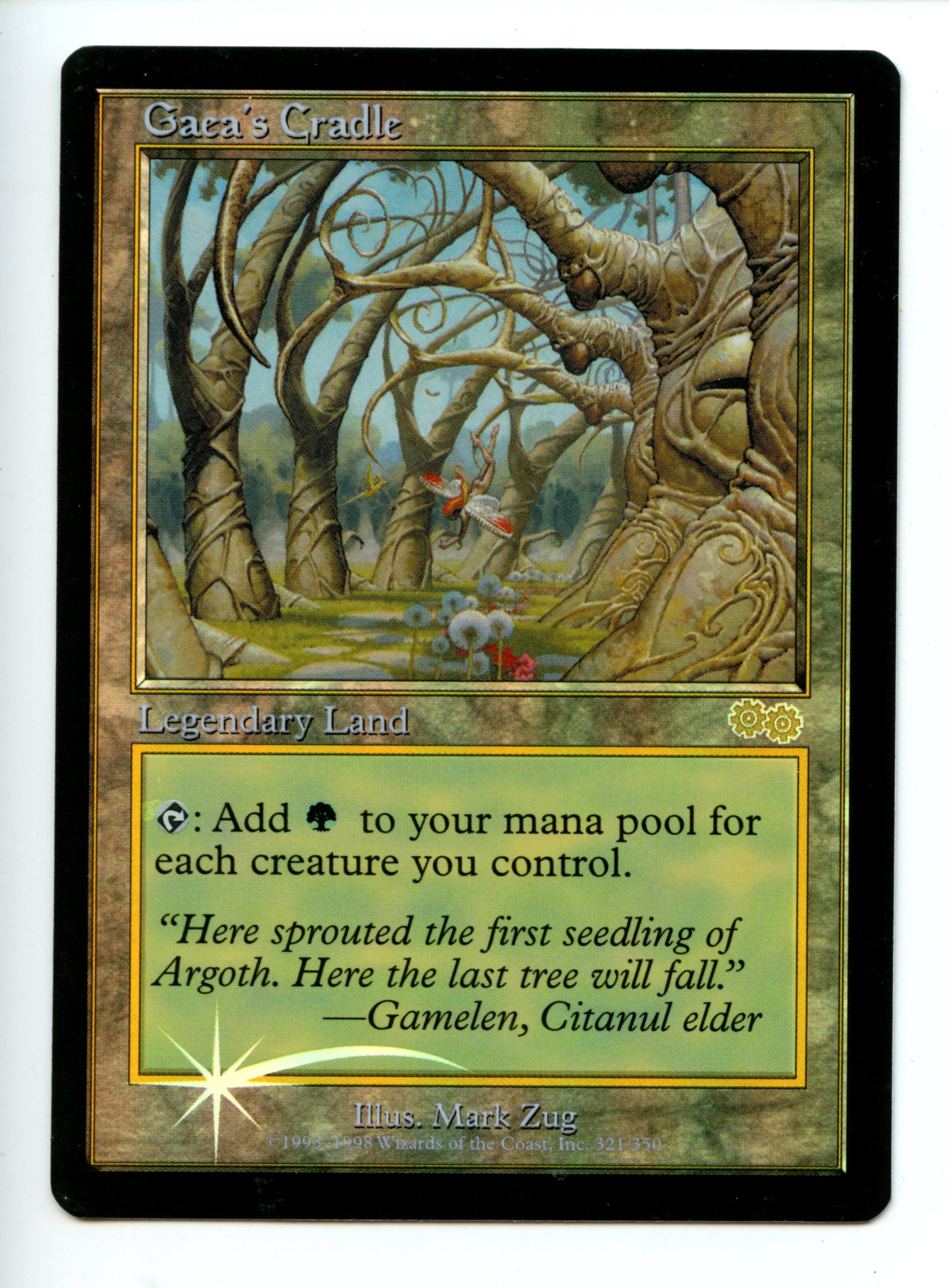 Magic The Gathering - Gaea's Cradle FOIL - Judge Promo - Lightly Played