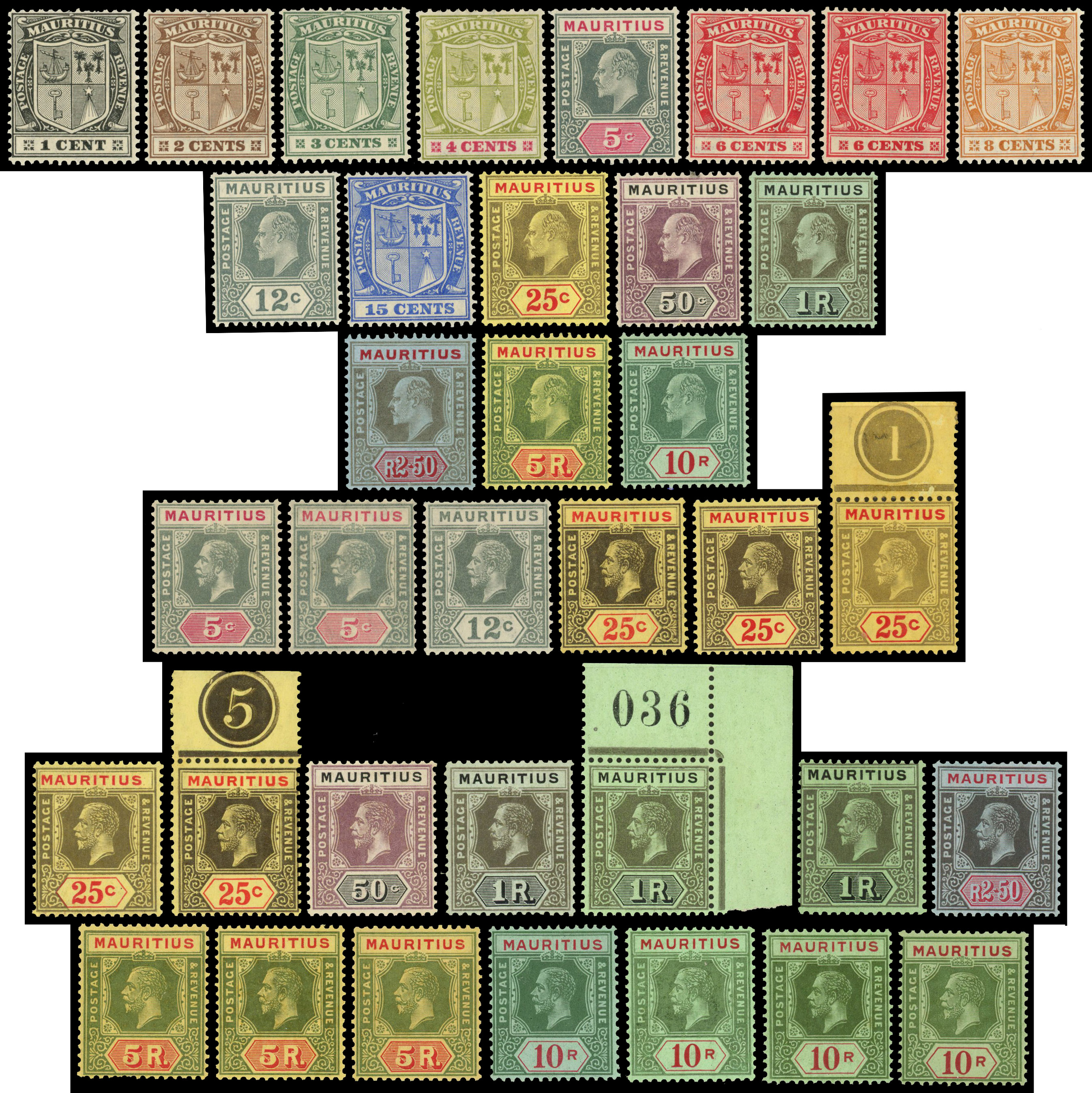 Mauritius mint selection